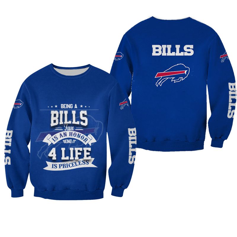 Being A Bills Fan Is An Honor All Over Print Sweatshirt
