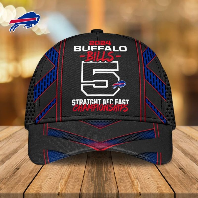 Buffalo Bills 2024 5 Straight AFC East Championships Baseball Cap
