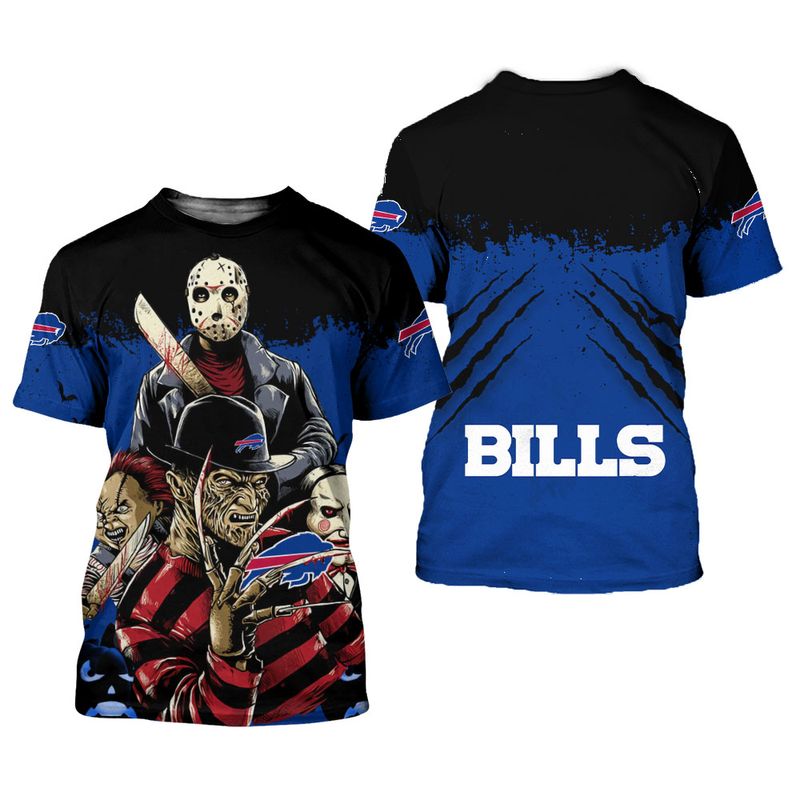 Buffalo Bills A Nightmare on Elm Street Halloween Shirt