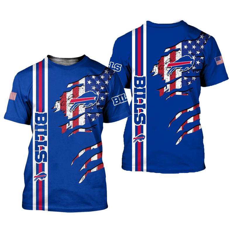 Buffalo Bills American Flag All Over Print Shirt