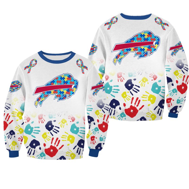 Buffalo Bills Autism Awareness All Over Print Sweatshirt