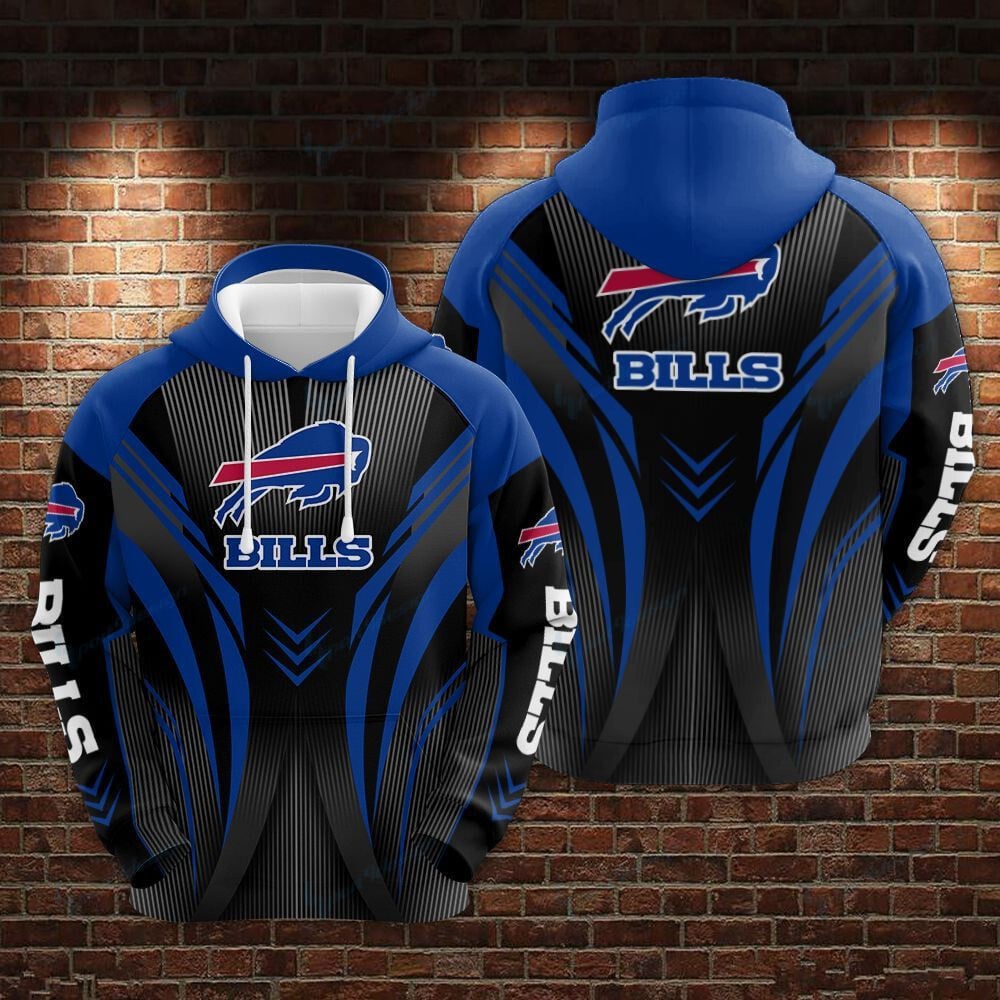 Buffalo Bills Black & Blue Power Hoodie