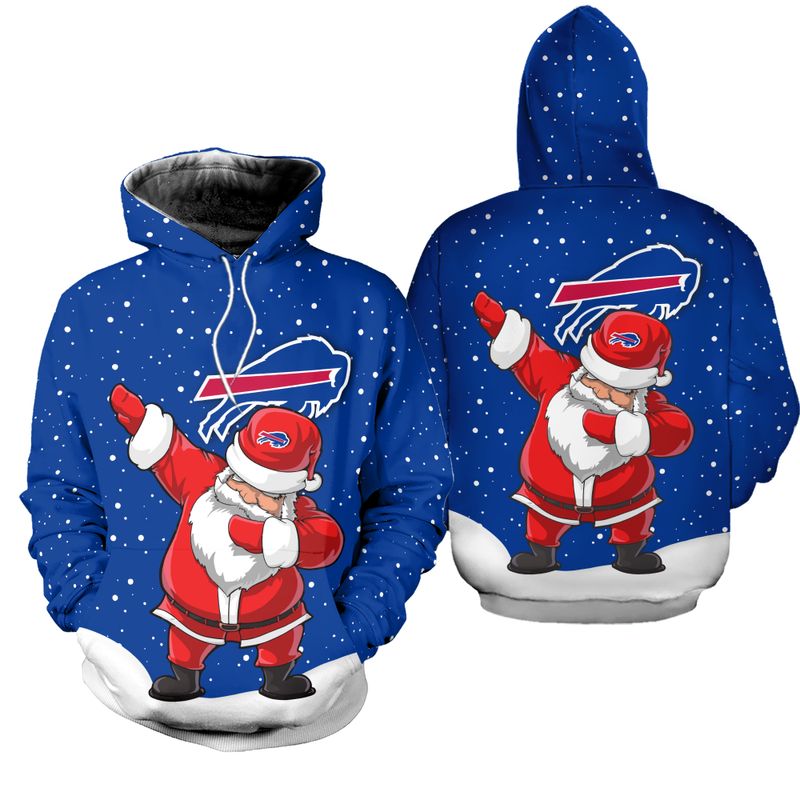 Buffalo Bills Christmas Dab Santa All Over Print Hoodie
