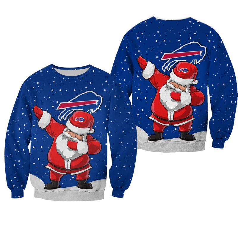 Buffalo Bills Christmas Dab Santa All Over Print Sweatshirt