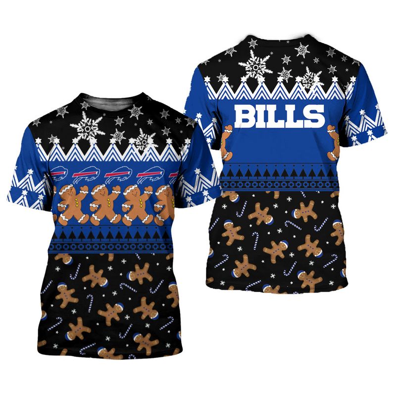 Buffalo Bills Christmas Gingerbread Man Shirt