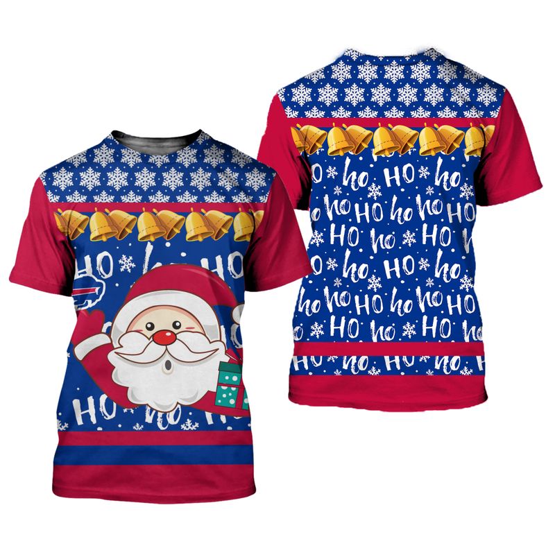 Buffalo Bills Christmas Santa Claus Ho Ho Shirt