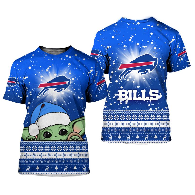 Buffalo Bills Christmas Yoda All Over Print Shirt