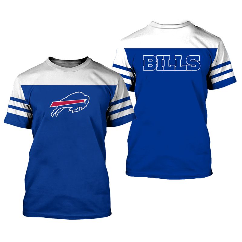 Buffalo Bills Classic Stripes All Over Print Shirt