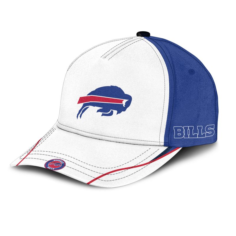 Buffalo Bills Classic White Panel Baseball Cap right side
