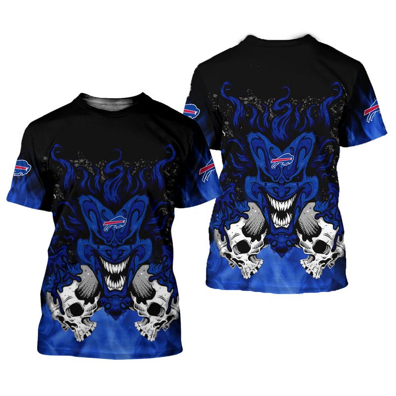 Buffalo Bills Clown Halloween All Over Print Shirt