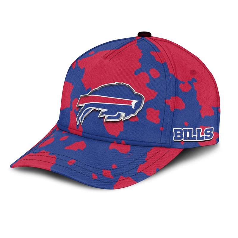 Buffalo Bills Cow Print Patterns Allover Print Baseball Cap left side