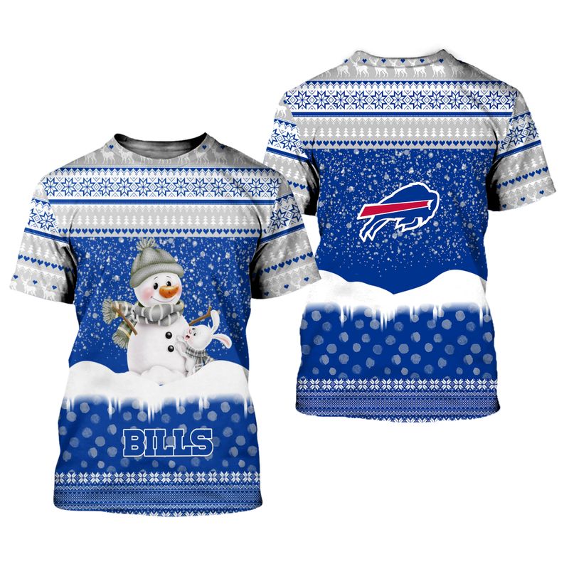 Buffalo Bills Cozy Snowman Winter Shirt