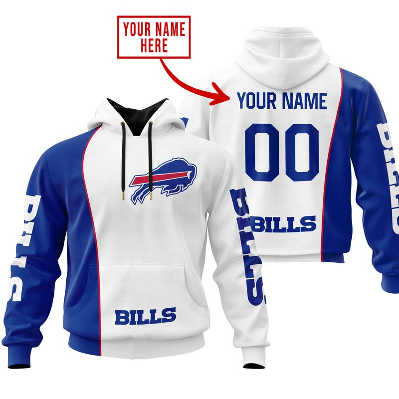 Buffalo Bills Custom Jersey All Over Print Hoodie