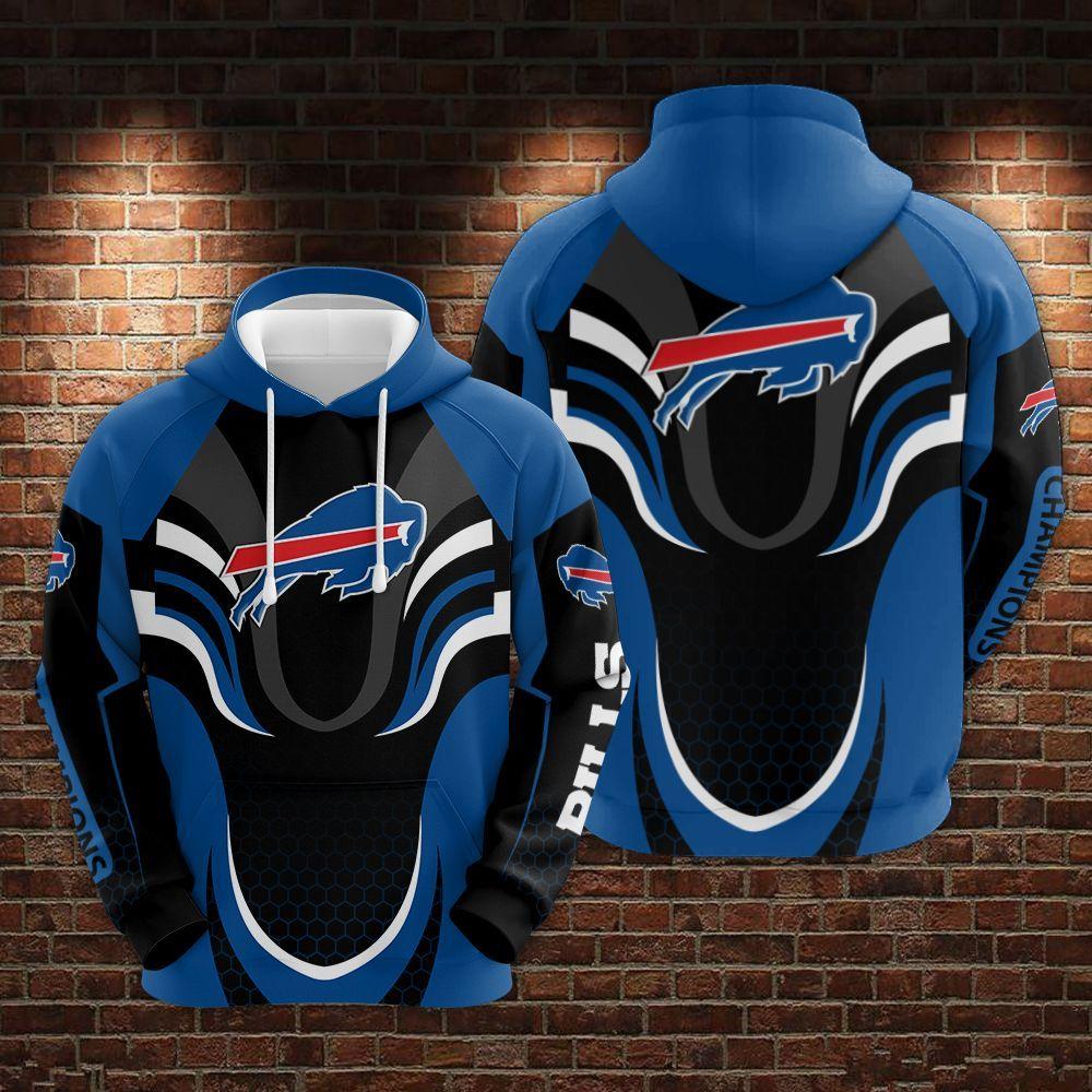 Buffalo Bills Cyber Armor All Over Print Hoodie