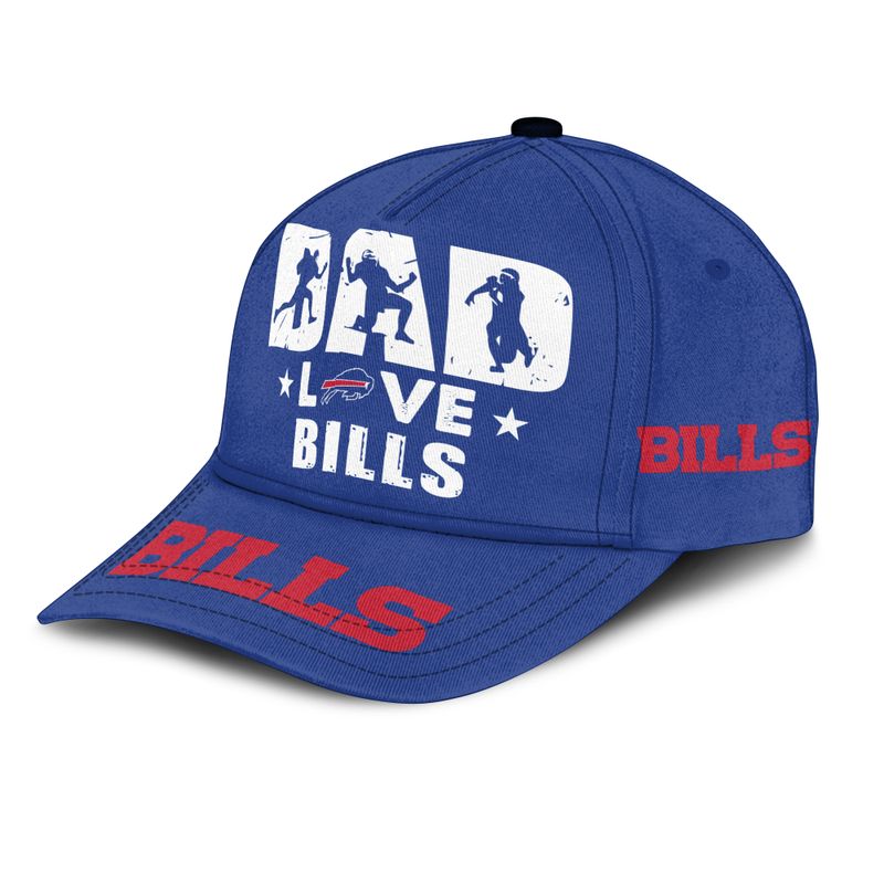 Buffalo Bills Dad Love Best Gift For Father's Day Baseball Cap left side
