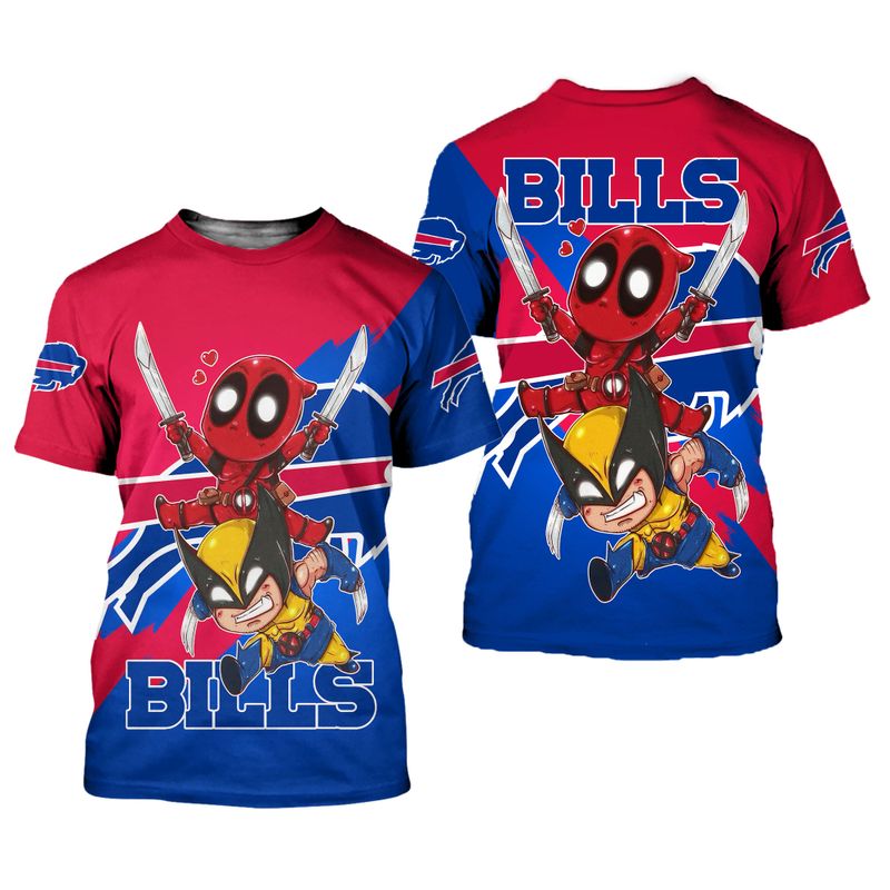 Buffalo Bills Deadpool and Wolverines Shirt