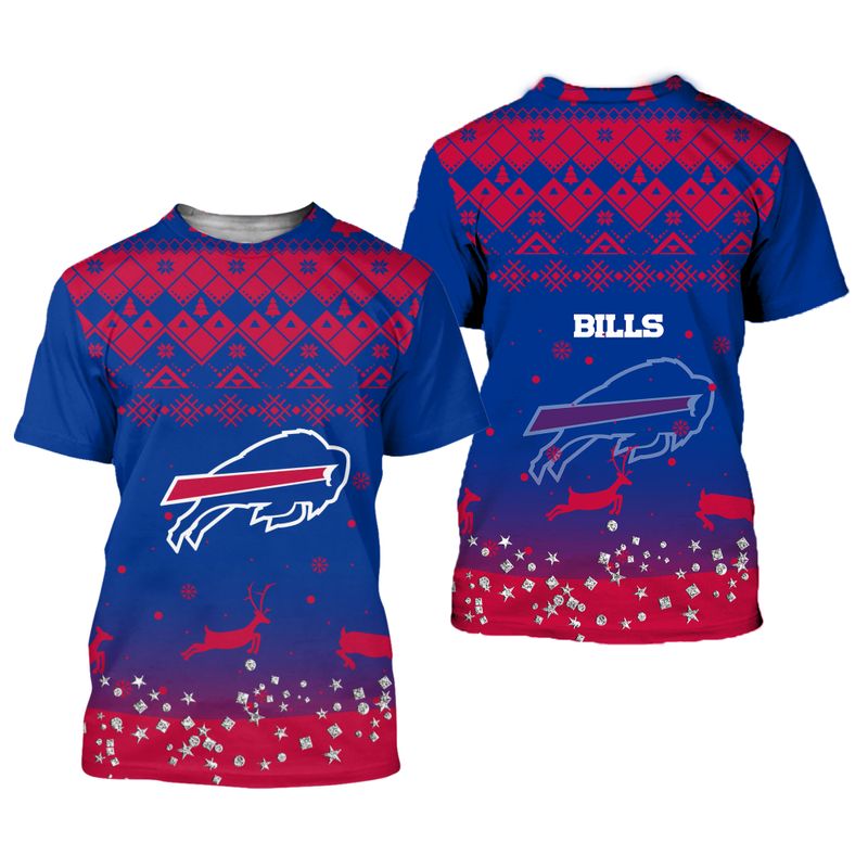 Buffalo Bills Festive Holiday Reindeer Shirt