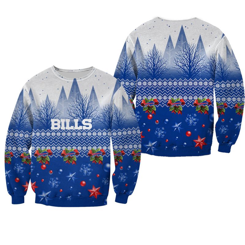 Buffalo Bills Frosty Mountain Holiday Sweatshirt