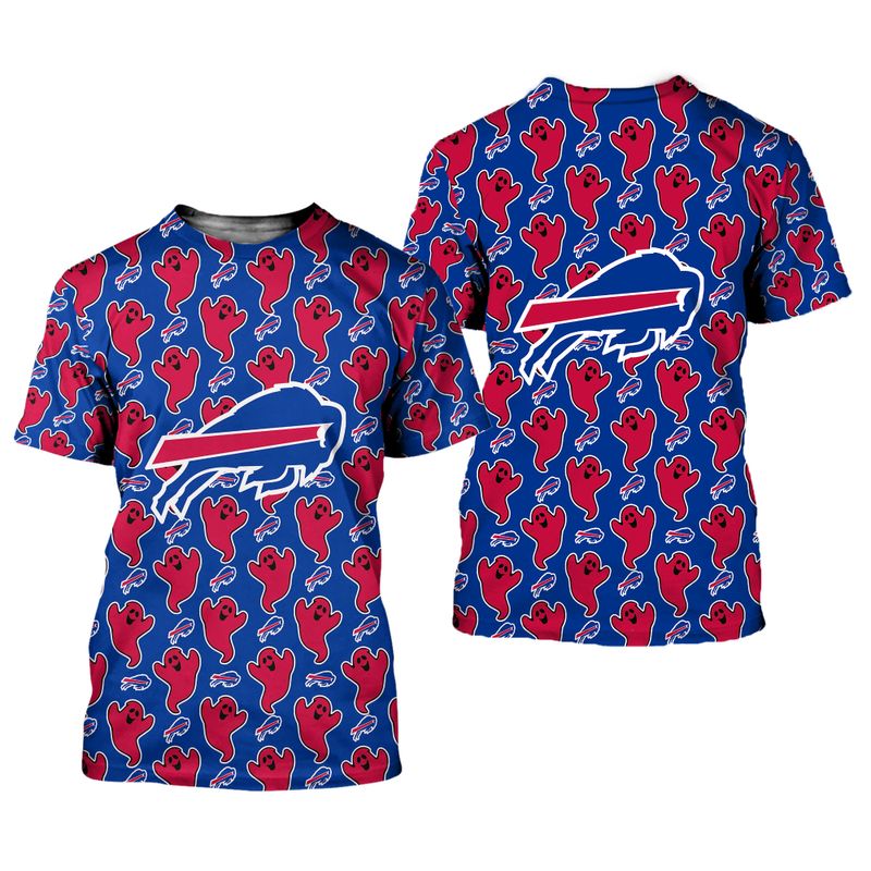 Buffalo Bills Funny Ghosts Pattern Halloween Shirt
