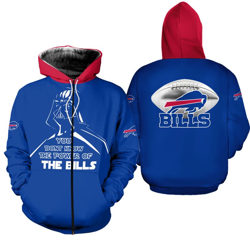Buffalo Bills Galactic Power All Over Print Zip Hoodie