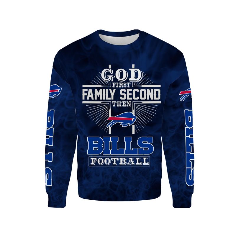 Buffalo Bills Gid First Family Second Then Bills Football Sweatshirt front