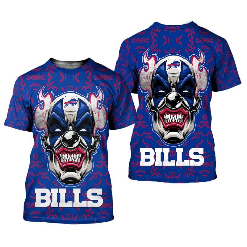 Buffalo Bills Halloween Clown All Over Print Shirt