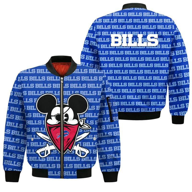 Buffalo Bills Halloween Evil Mickey Bomber Jacket