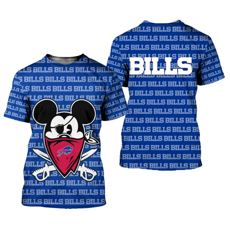 Buffalo Bills Halloween Evil Mickey Shirt
