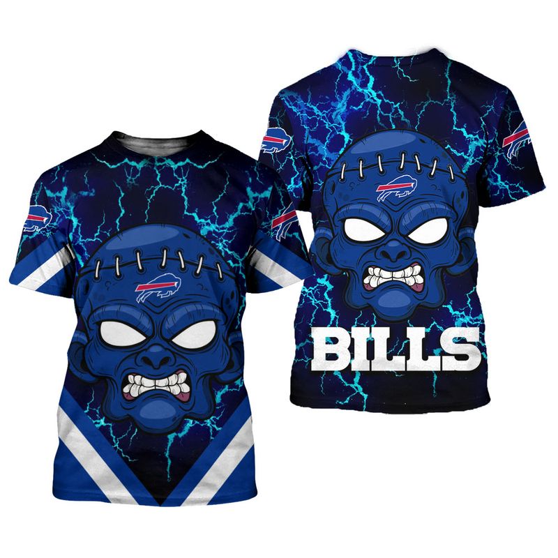 Buffalo Bills Halloween Frankenstein All Over Print Shirt