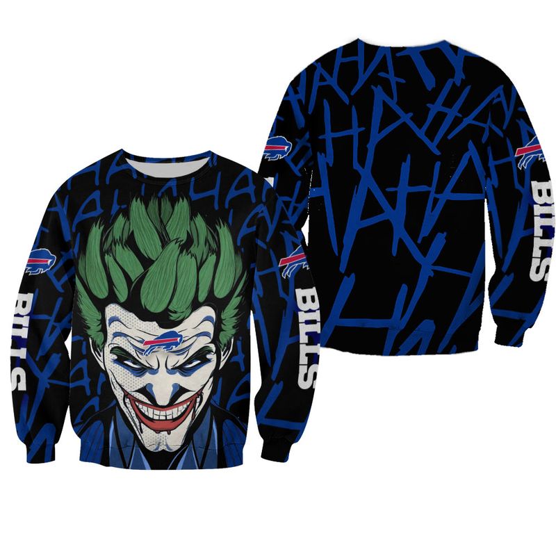 Buffalo Bills Halloween Joker All Over Print Sweatshirt