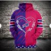 Buffalo Bills Heart & Stripes Fan Hoodie