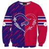 Buffalo Bills Heart & Stripes Fan Sweatshirt