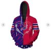 Buffalo Bills Heart & Stripes Fan Zip Hoodie