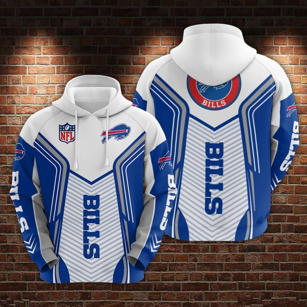 Buffalo Bills Ice Storm All Over Print Hoodie