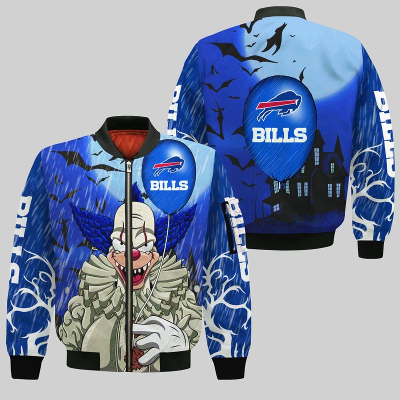 Buffalo Bills IT Halloween All Over Print Bomber Jacket