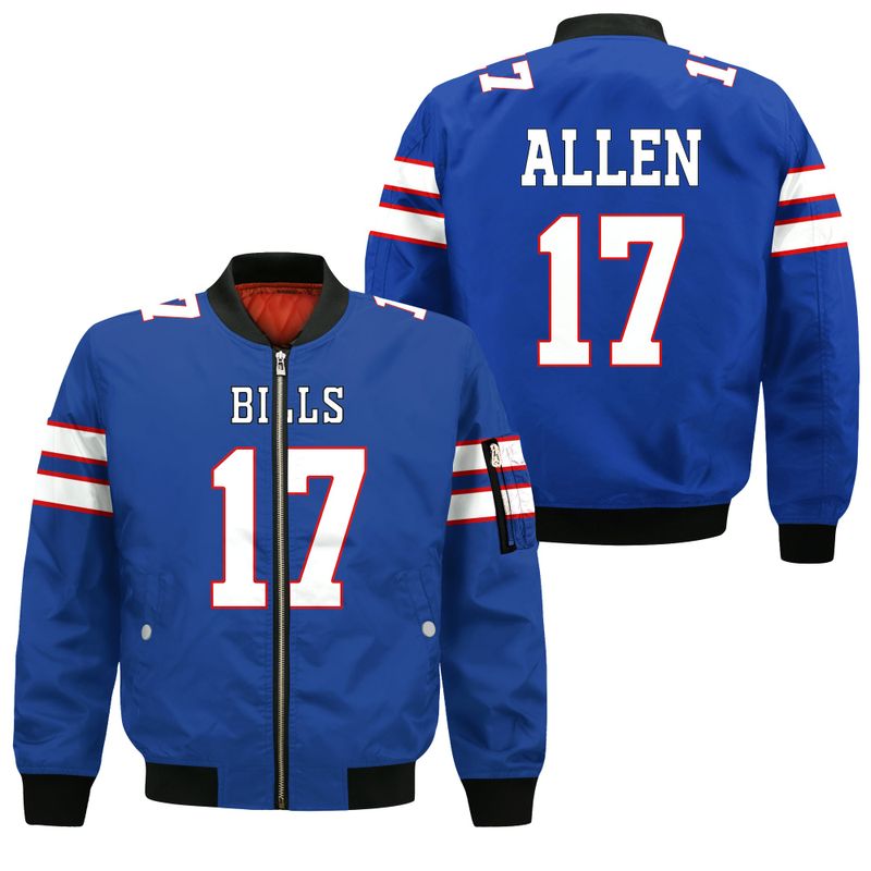 Buffalo Bills Josh Allen Classic Jersey Bomber Jacket