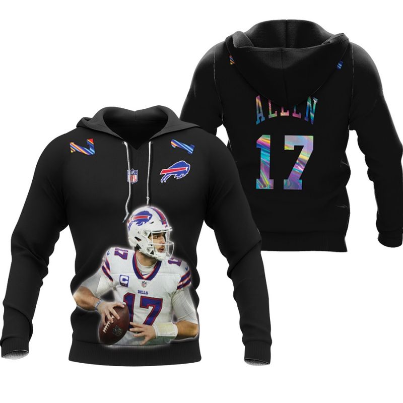 Buffalo Bills Josh Allen Legendary Captain Black Hoodie