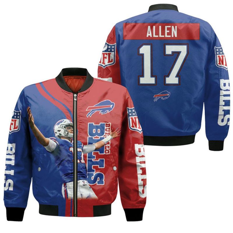 Buffalo Bills Josh Allen MVP Pullover Bomber Jacket