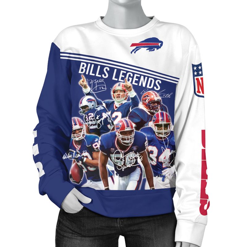 Buffalo Bills Legend Players' Signature Sweatshirt