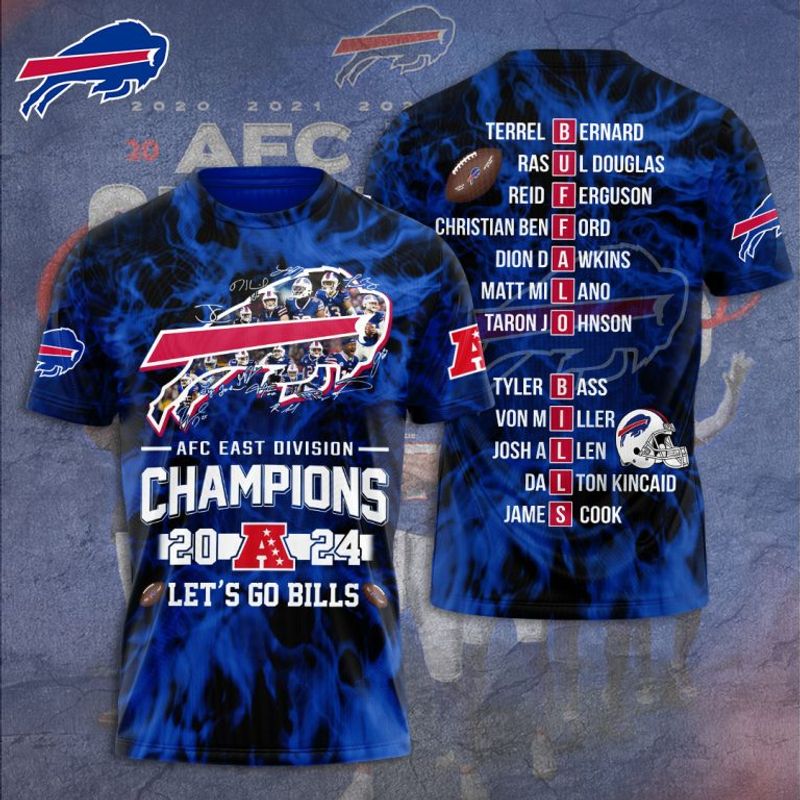 Buffalo Bills Let's Go Bills AFC East Division Champions T-shirt