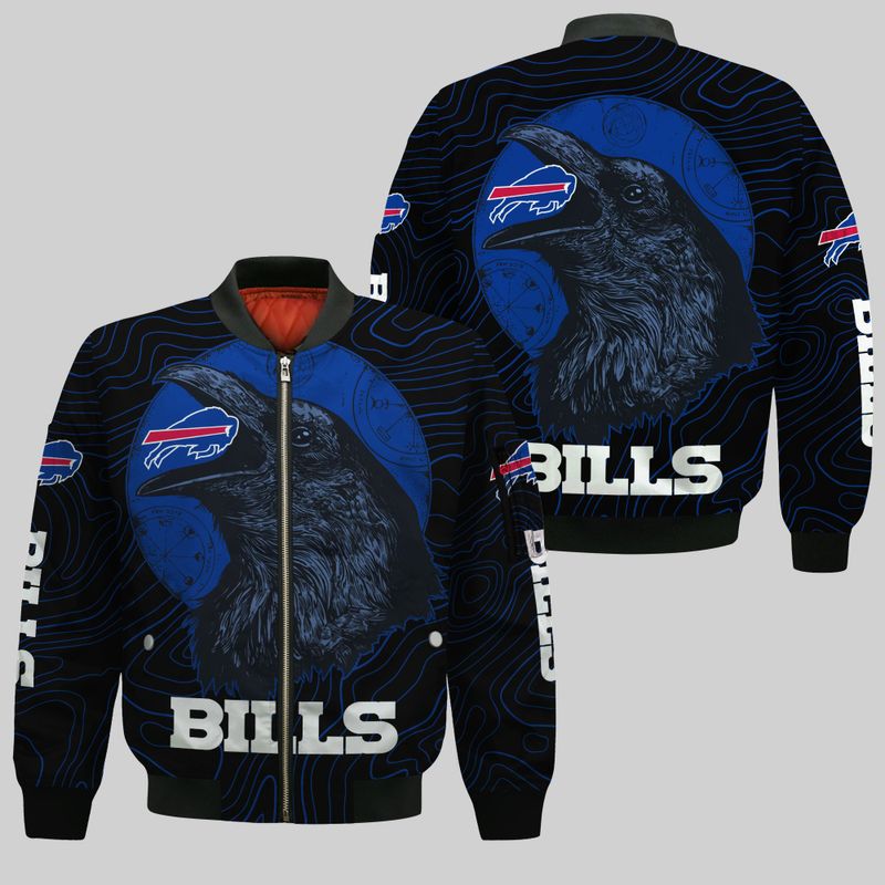 Buffalo Bills Mystic Raven Crow Bomber Jacket