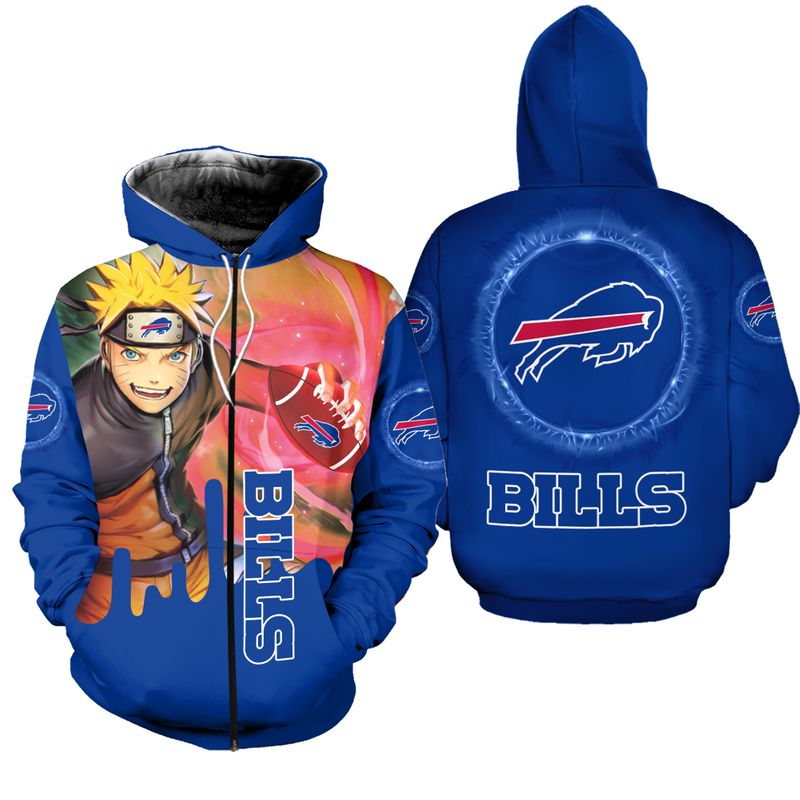 Buffalo Bills Naruto Ninja Storm Zip Hoodie