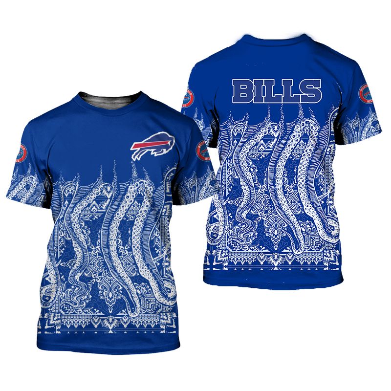 Buffalo Bills Paisley Tentacle All Over Print Shirt