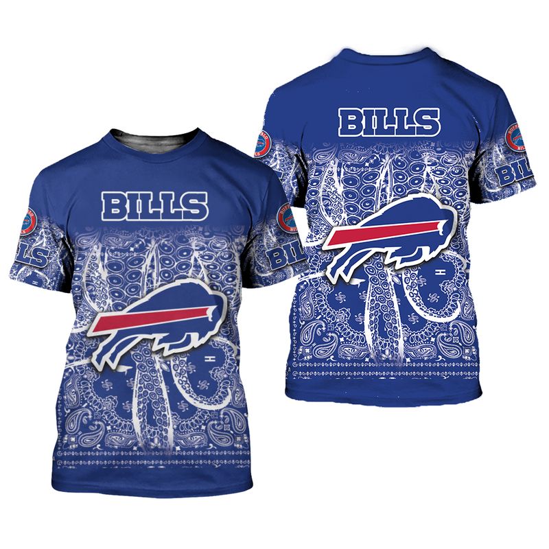 Buffalo Bills Paisley Wave All Over Print Shirt