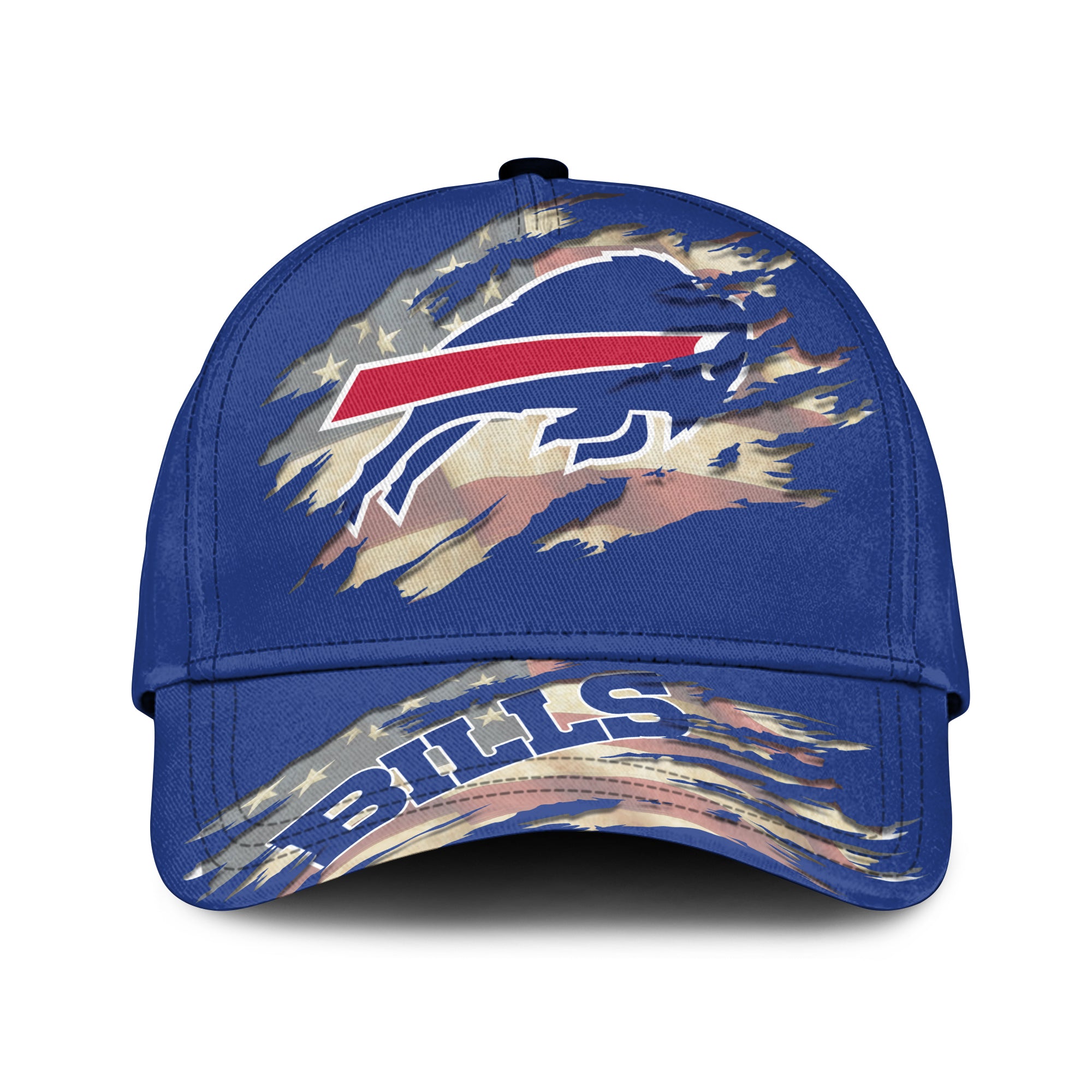 Buffalo Bills Patriotic Rip Snapback Baseball Cap