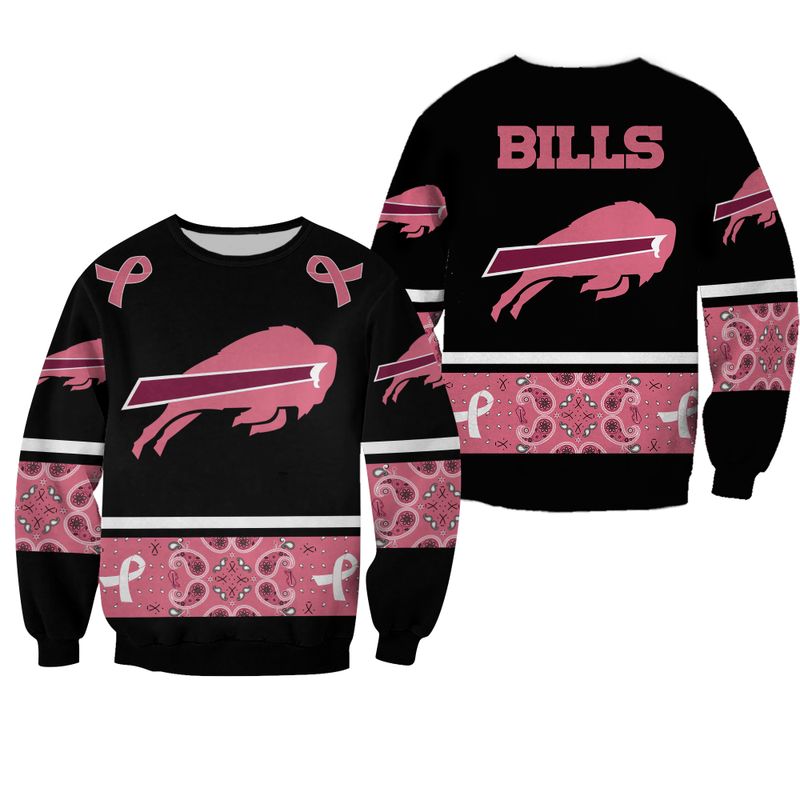 Buffalo Bills PINK BREAST CANCER Sweatshirt