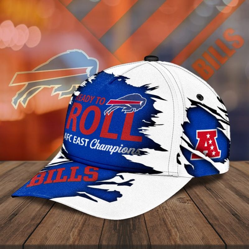 Buffalo Bills Ready To Roll AFC East Champions Baseball Cap right side