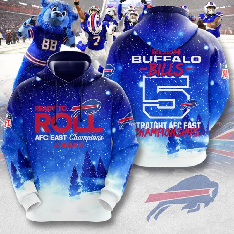 Buffalo Bills Ready To Roll AFC East Division Champions Hoodie