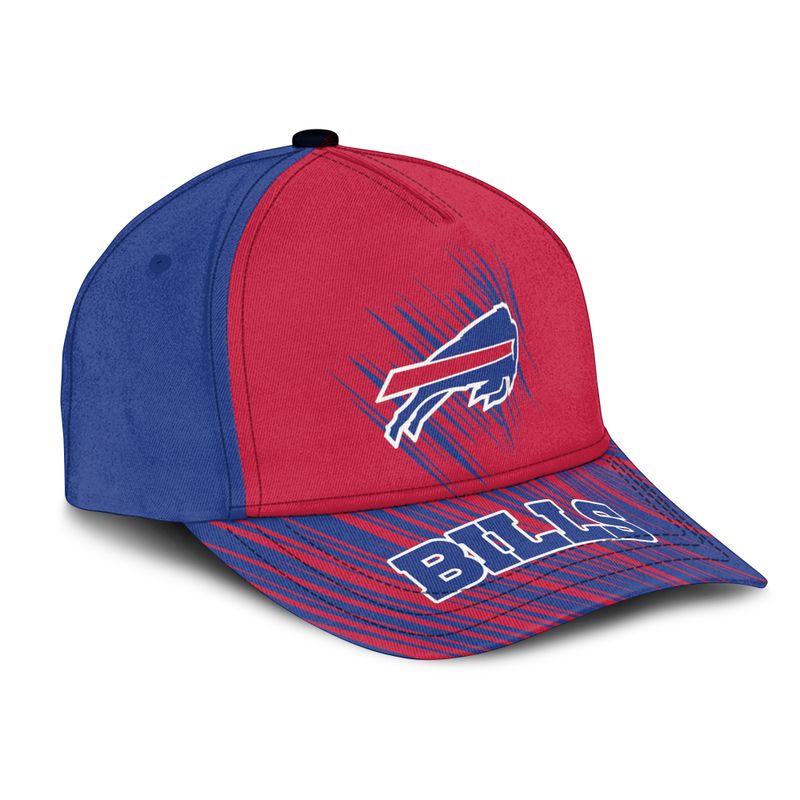 Buffalo Bills Scratch Patterns Allover Print Baseball Cap right side