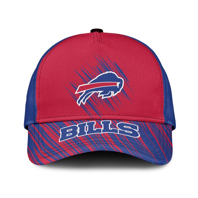 Buffalo Bills Scratch Patterns Allover Print Baseball Cap